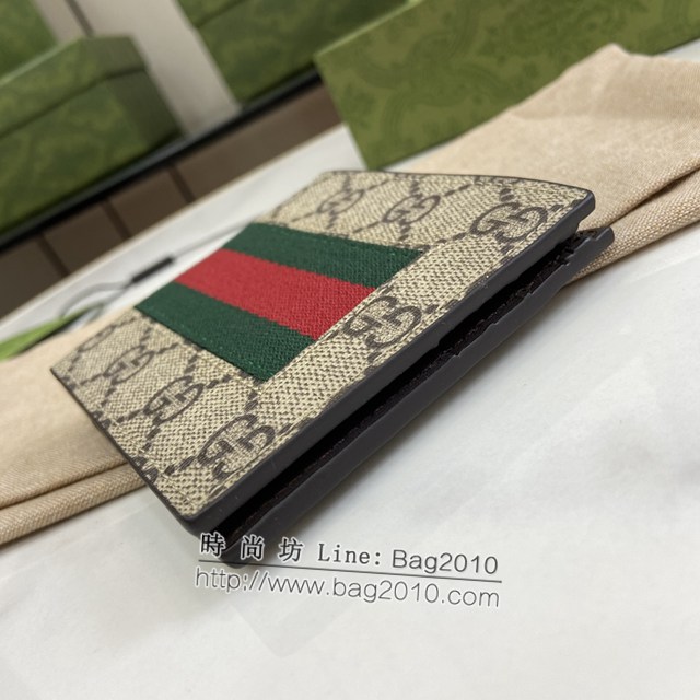 Gucci專櫃古馳最新款飾GG細節錢包男士短夾 jh2240型號：408827